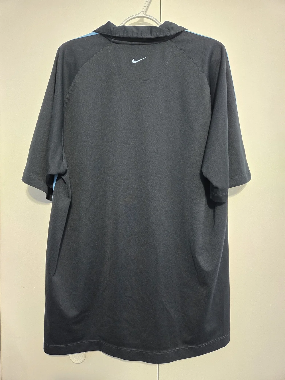 Nike Golf Dri-FIT Polo Shirt Men's XL Black Blue Athletic Performance Golf